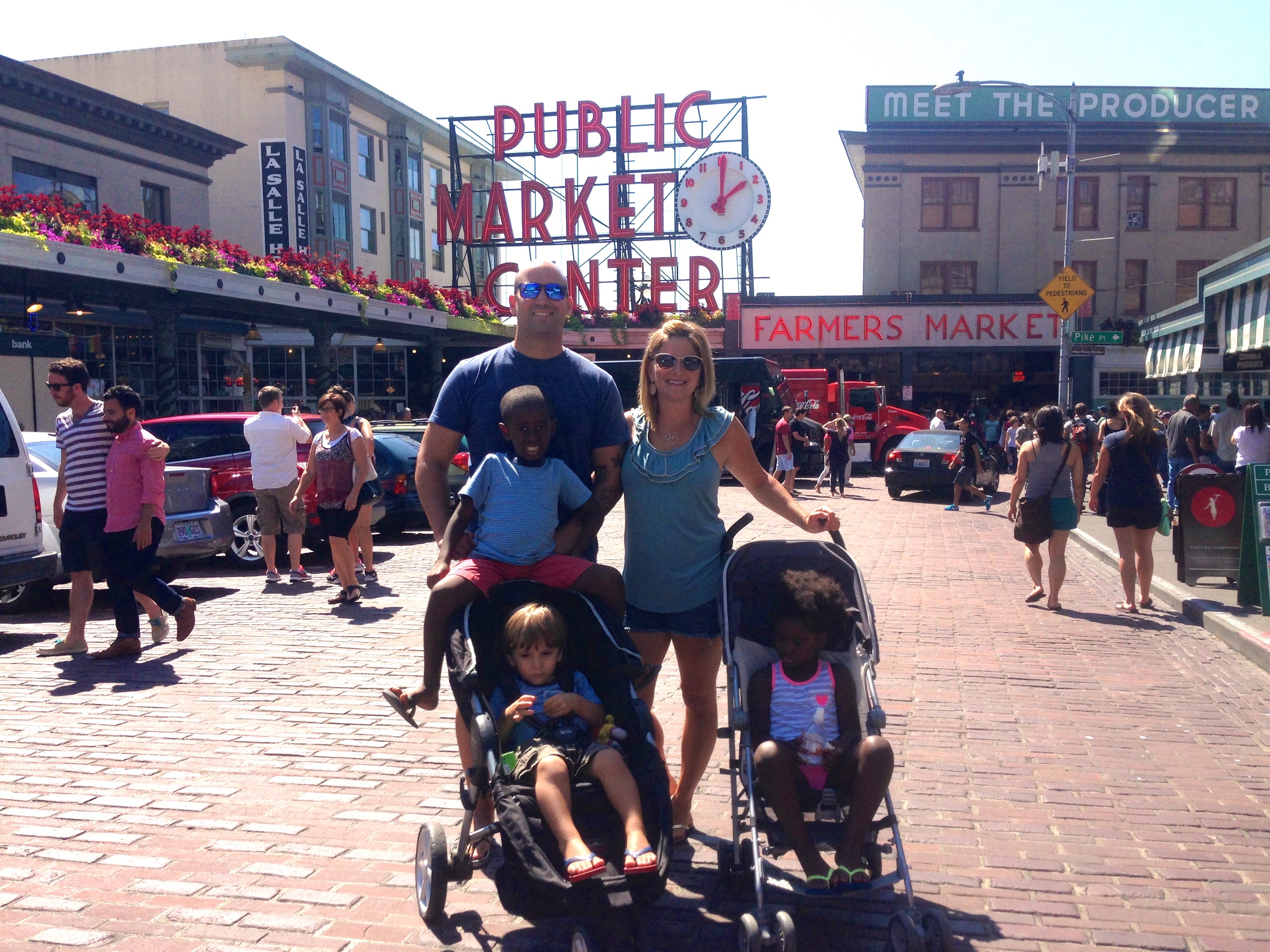 Summer to Remember at Pike's Place in Seattle. Love you Neah & Tai!