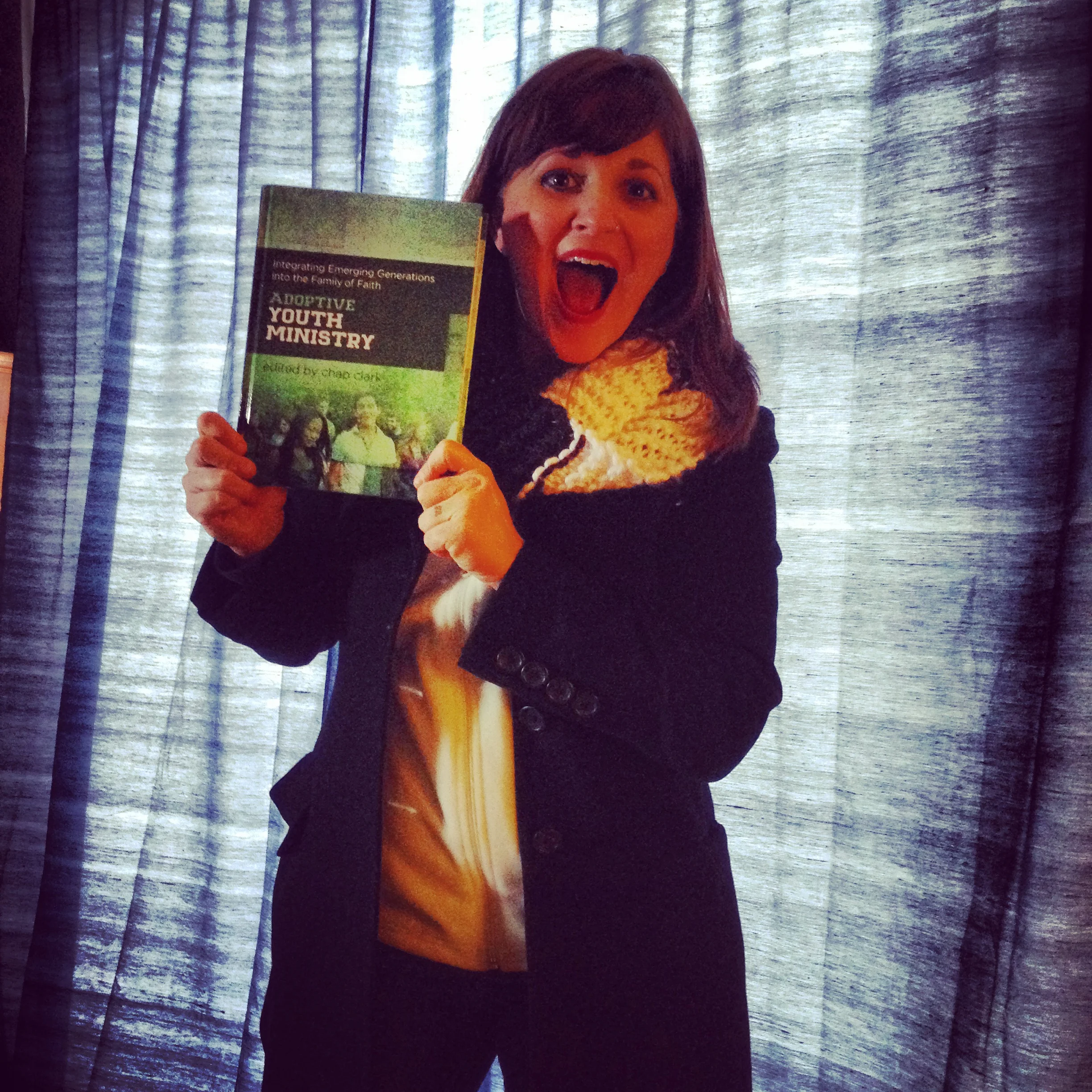 Getting my advance copy of the book (January 2016).