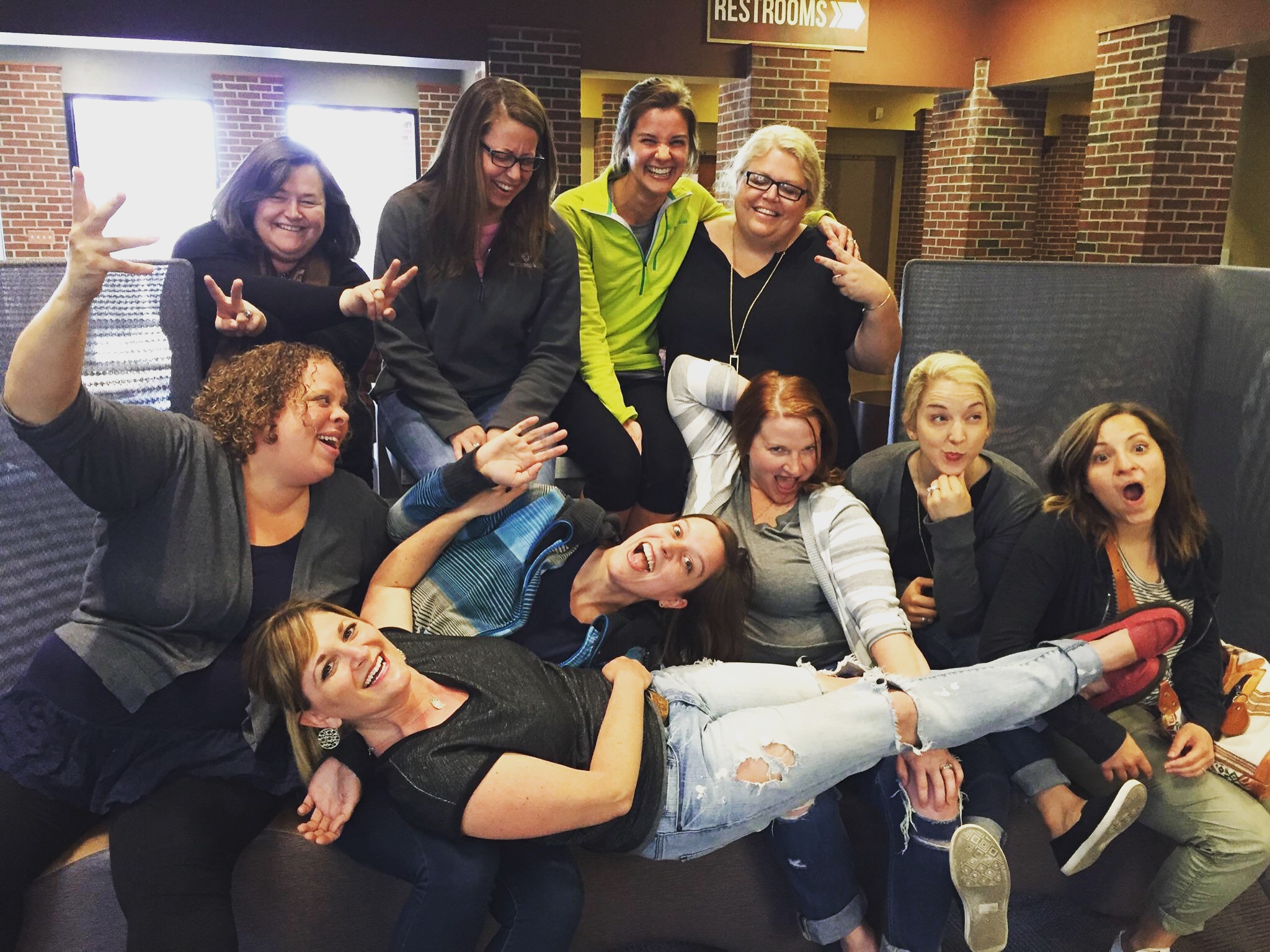 Our recent grads....we didn't have any fun together ;)