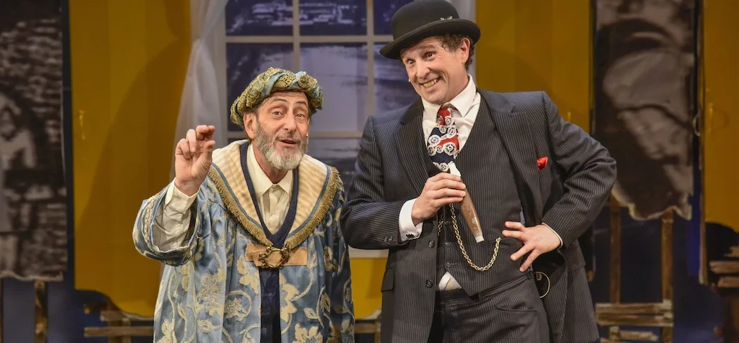 DaCosta (Will LeBow) and Joseph E. Lapidus (Jeremiah Kissel) in The King of Second Avenue at the New Repertory Theatre. (Andrew Brilliant/Brilliant Pictures)