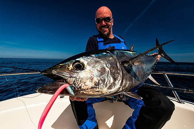 I would suggest that while it could be a giggle to hook a fish like this from the shore on your bass fishing tackle, I would also suggest that it would be a mighty fine way to try a new spool of braid out, 'cos this beauty's taking the lot!