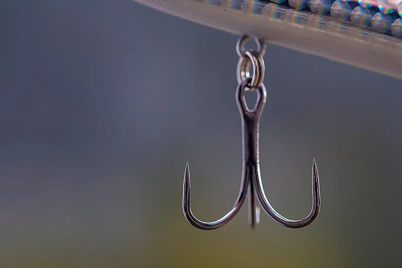I really like the look of these VMC treble and single hooks for lures, and there are also some barbless options (yippee!)