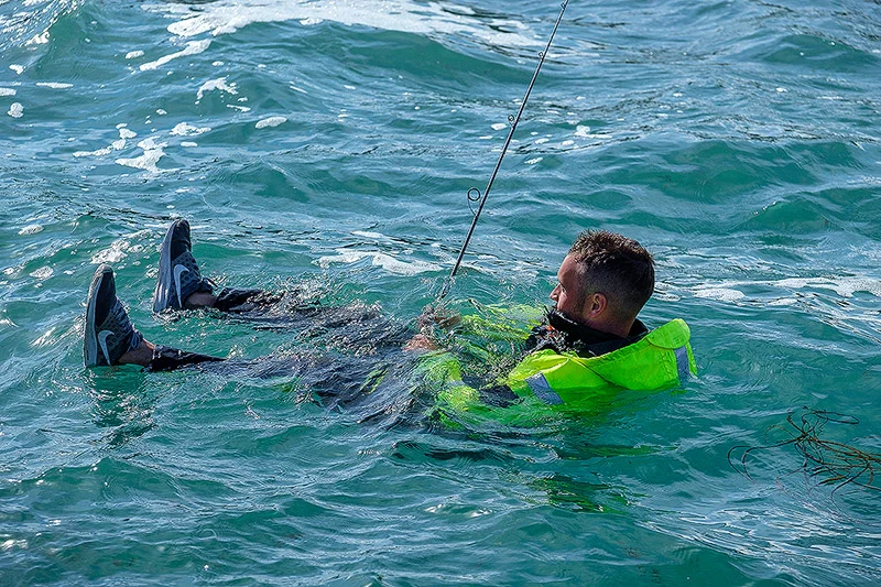 A lack of chop on the water simply wasn't continually forcing water into Cronin's airways as what was happening to Mark in the video above