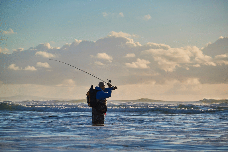 Mark and his new Apia Grandage 100M 10' 12-42g lure rod at 20 frames per second