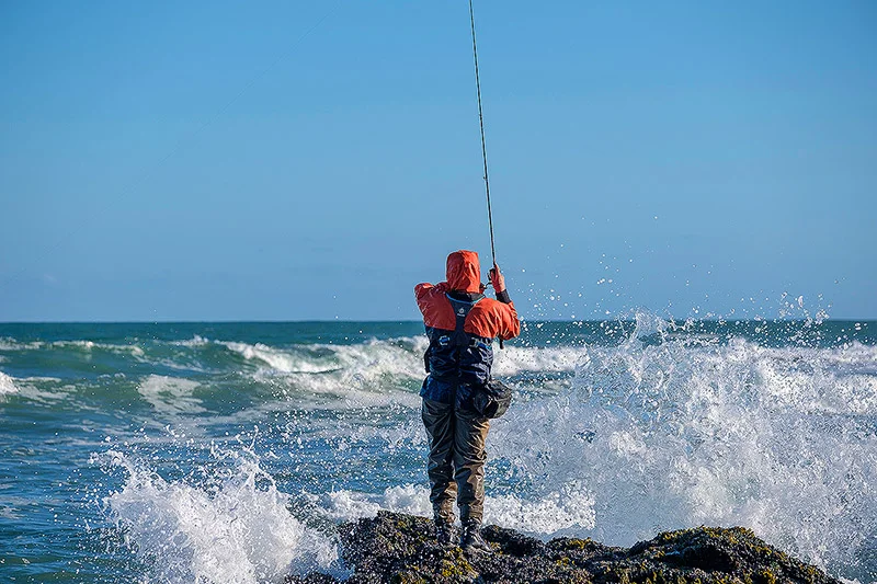 How hard is it to wear a modern lifejacket for shore based fishing like this?