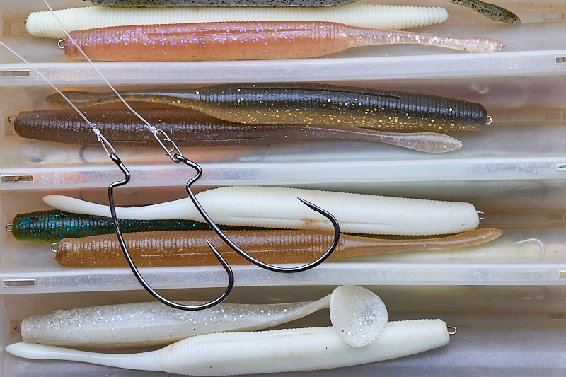 A way to carry a bunch of different soft plastics, but without