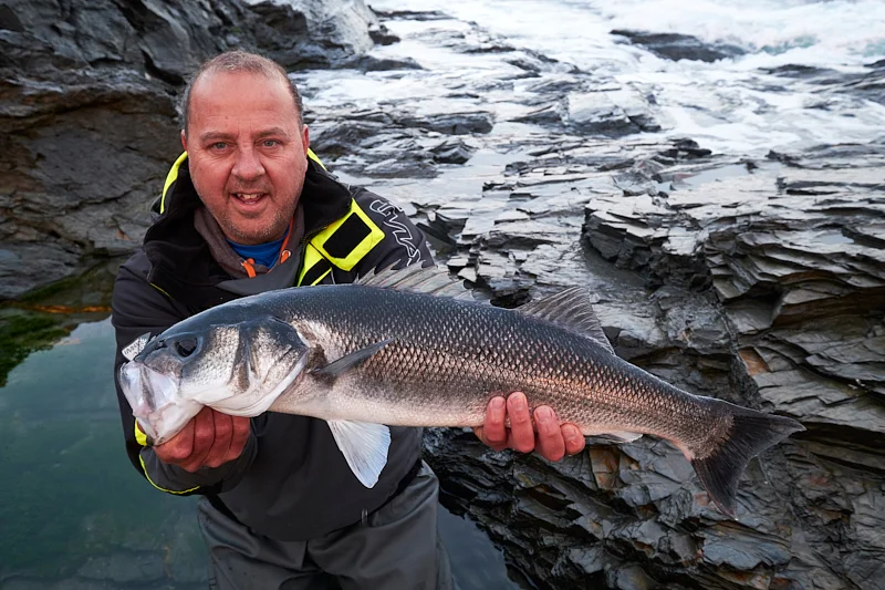 My mate’s first bass of the season was considerably bigger than mine! A session that had almost everything………..