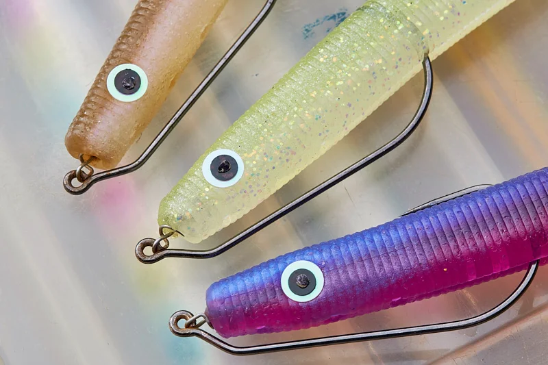 Even if it ends up making no difference to your catch rates, this is such a clever way of adding eyes to soft plastics
