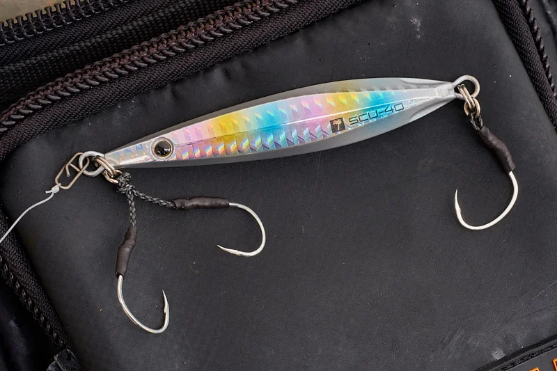 I love the idea of these “technical” slow jigs for surf fishing, but when it’s blowing I’m struggling with them
