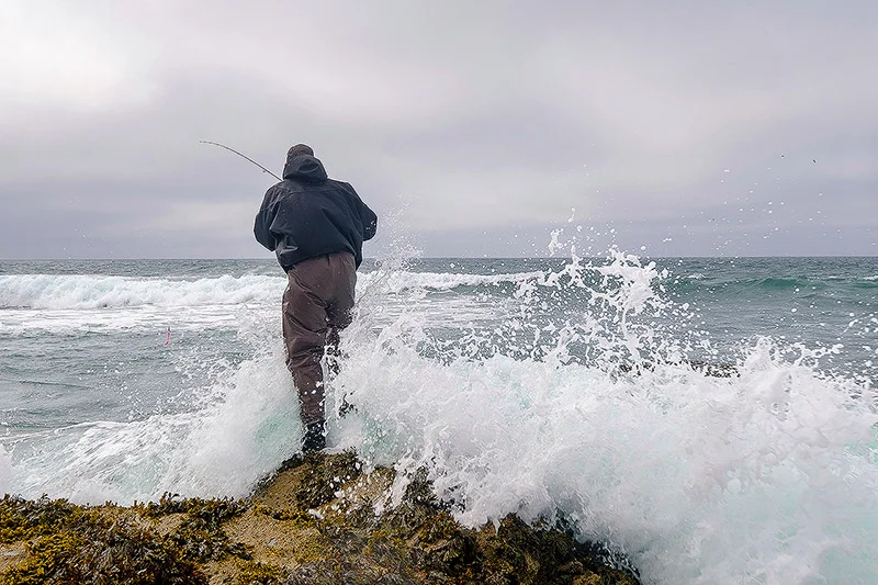 The Guy Cotten Surf Smock in action