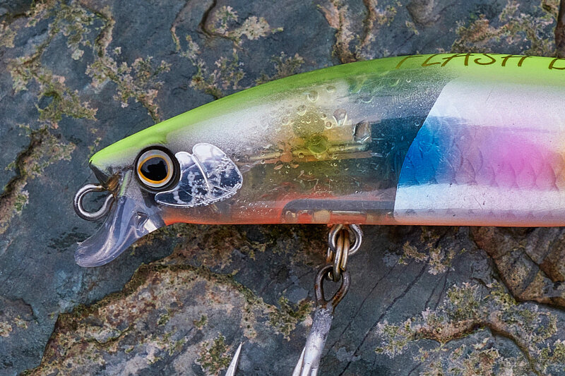 A tale of two lures - an original Shimano hard lure and a direct