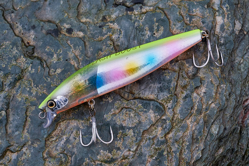 A tale of two lures - an original Shimano hard lure and a direct