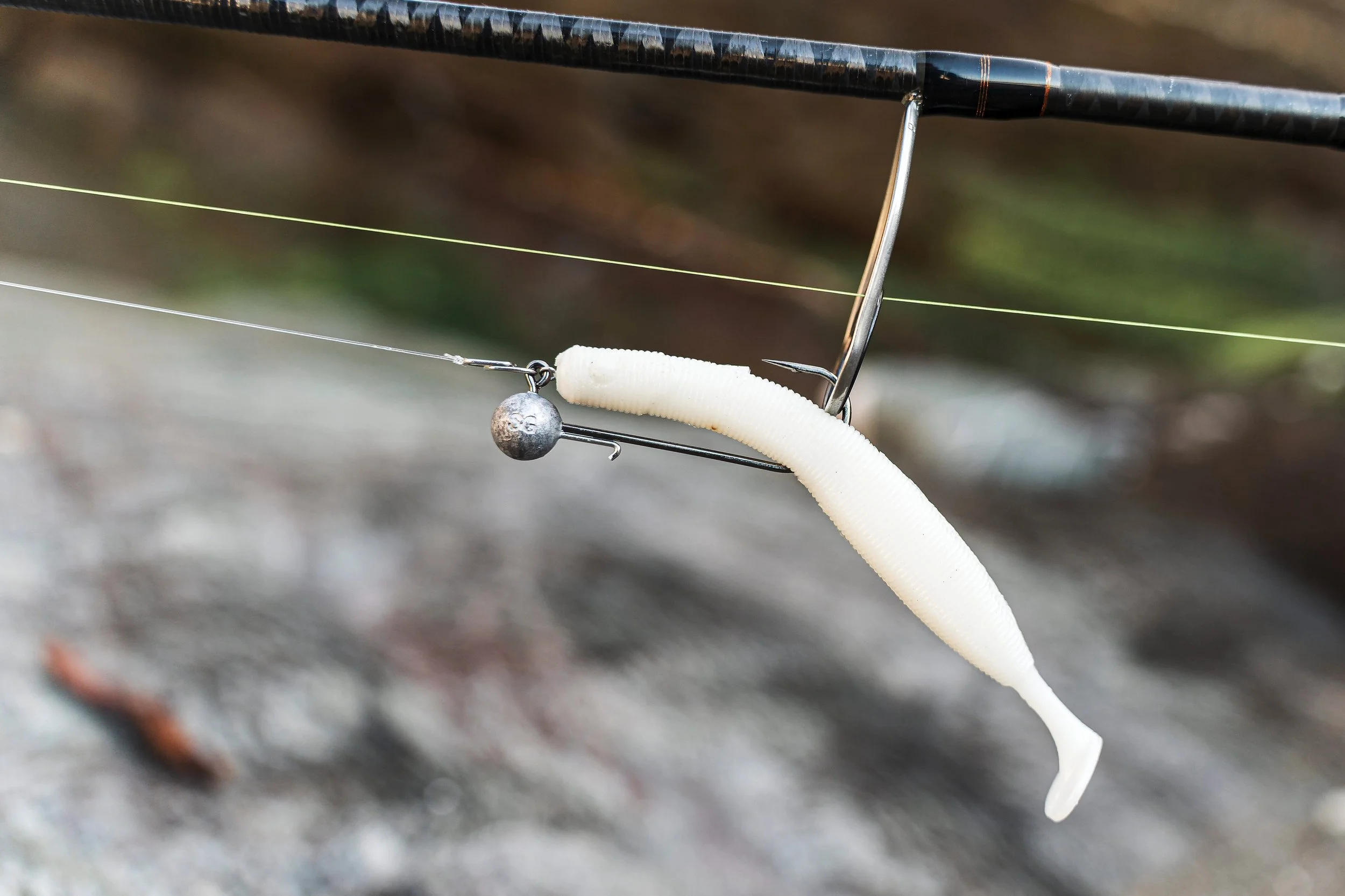 Casts well, swims well, bumps well, but is this style of rigging going to effectively hook fish?