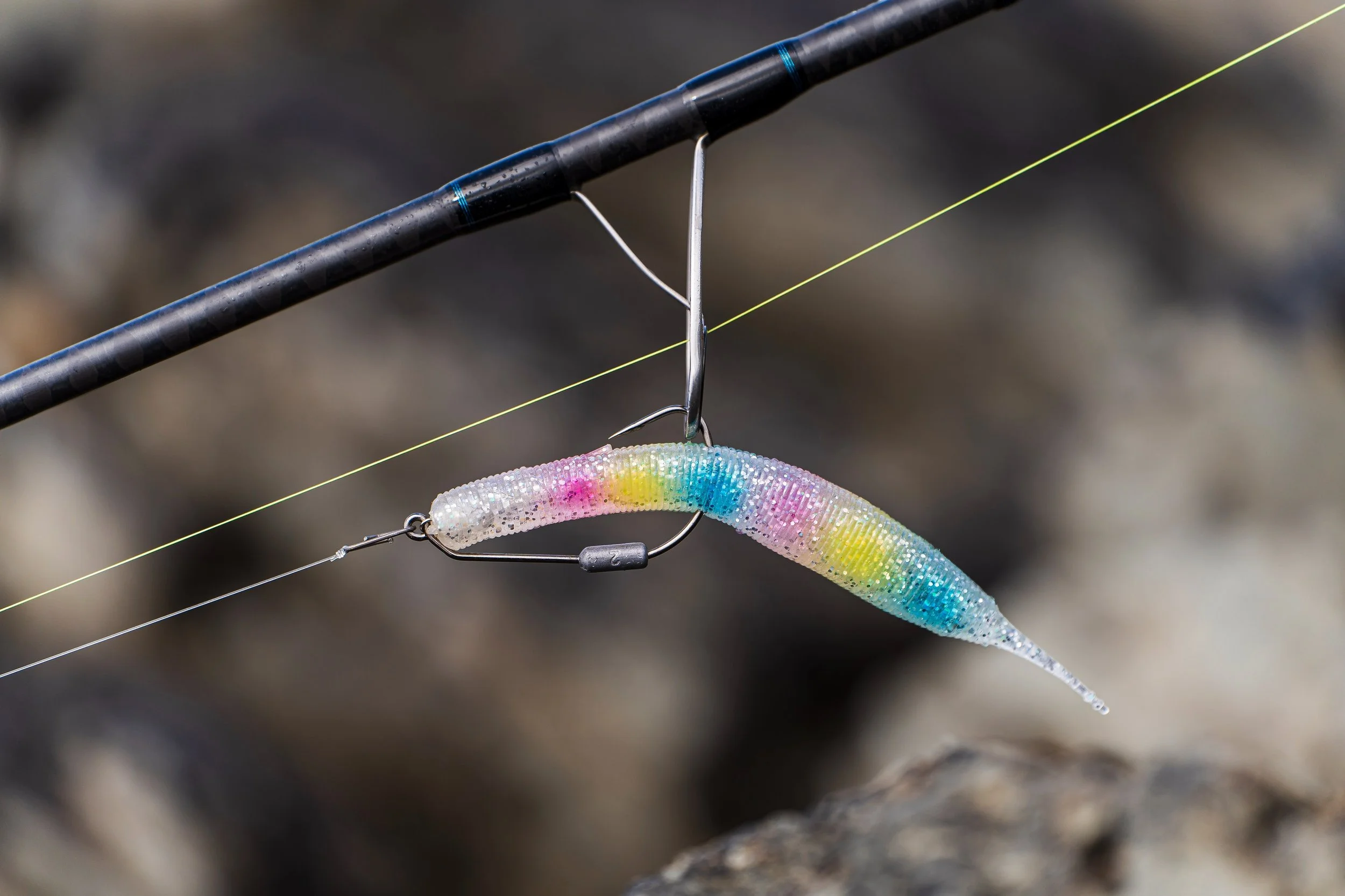 The whole sampling process with fishing tackle is fascinating