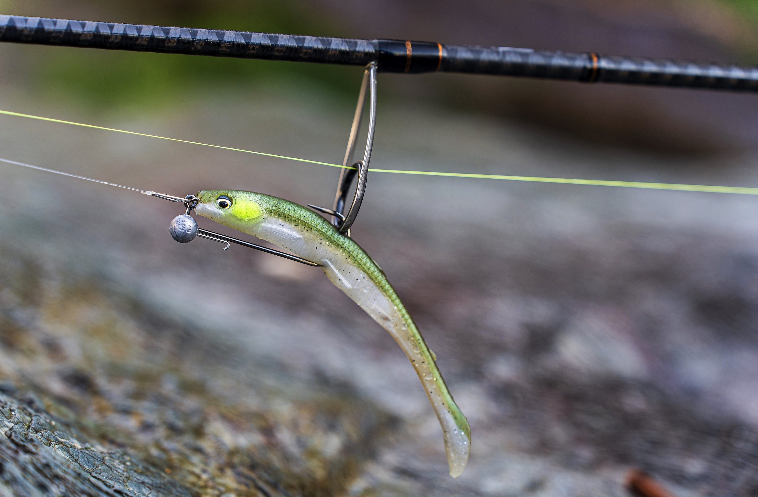 Wow these lures look good in the water when rigged like this