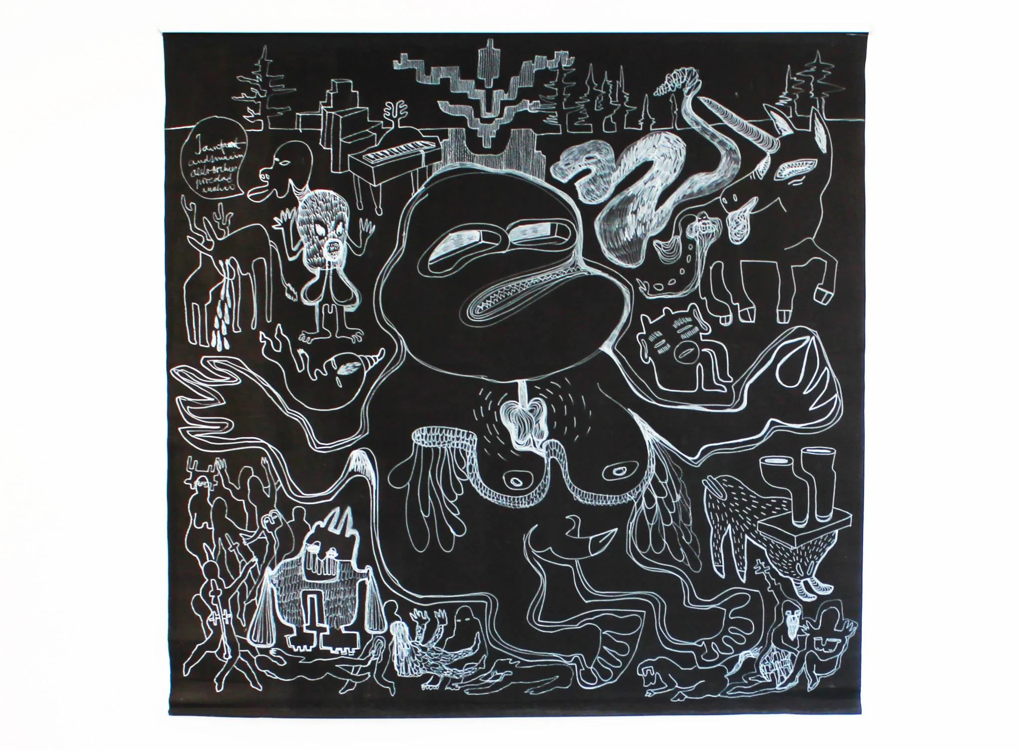 Marker pen on canvas 3 x 3m
