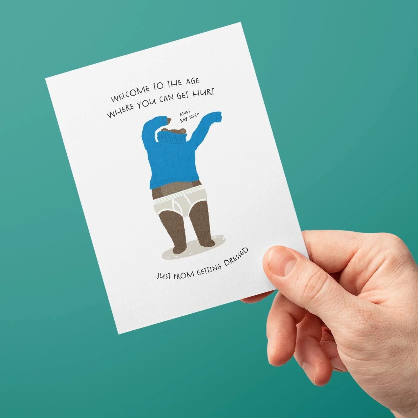 Heading into the last year of my 40&rsquo;s and this card couldn&rsquo;t be more true. #everythinghurts #oldpeopleproblems