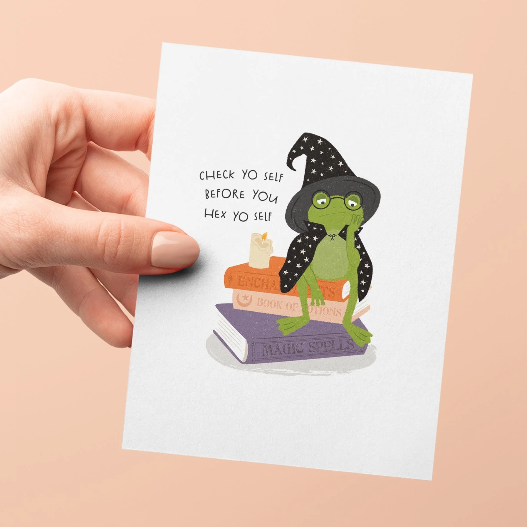Are you starting to decorate for Halloween yet? I&rsquo;m trying to hold off at least one more week&hellip; 🎃

New Halloween cards available now! @bydesigndesign 

#halloweencards #twopoochpaperie #designdesign #checkyoself #witchplease