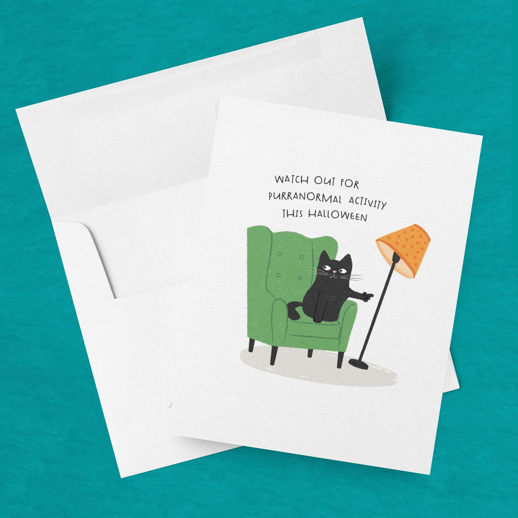 Behind every sweet little kitty is a mischievous mastermind plotting their next move. New Halloween cards now available 🎃🐈&zwj;⬛

#catchaos #cathumor #catlife #catcard #halloweencats