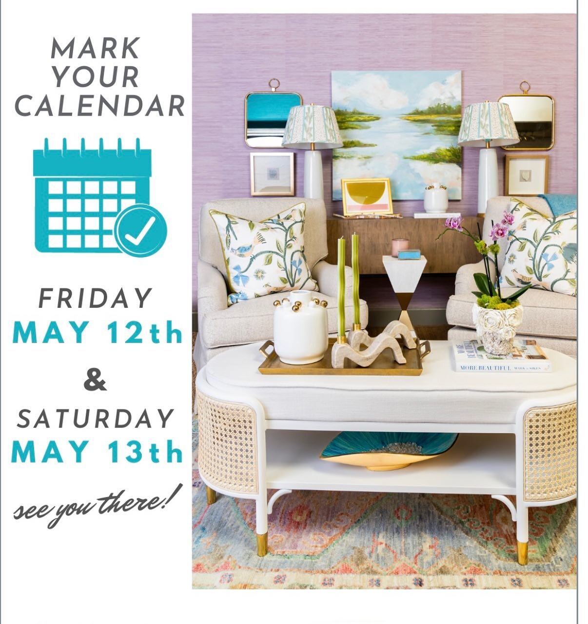 Save the date 
13th annual 
May SALE
Friday 5/12 &amp; Saturday 5/13