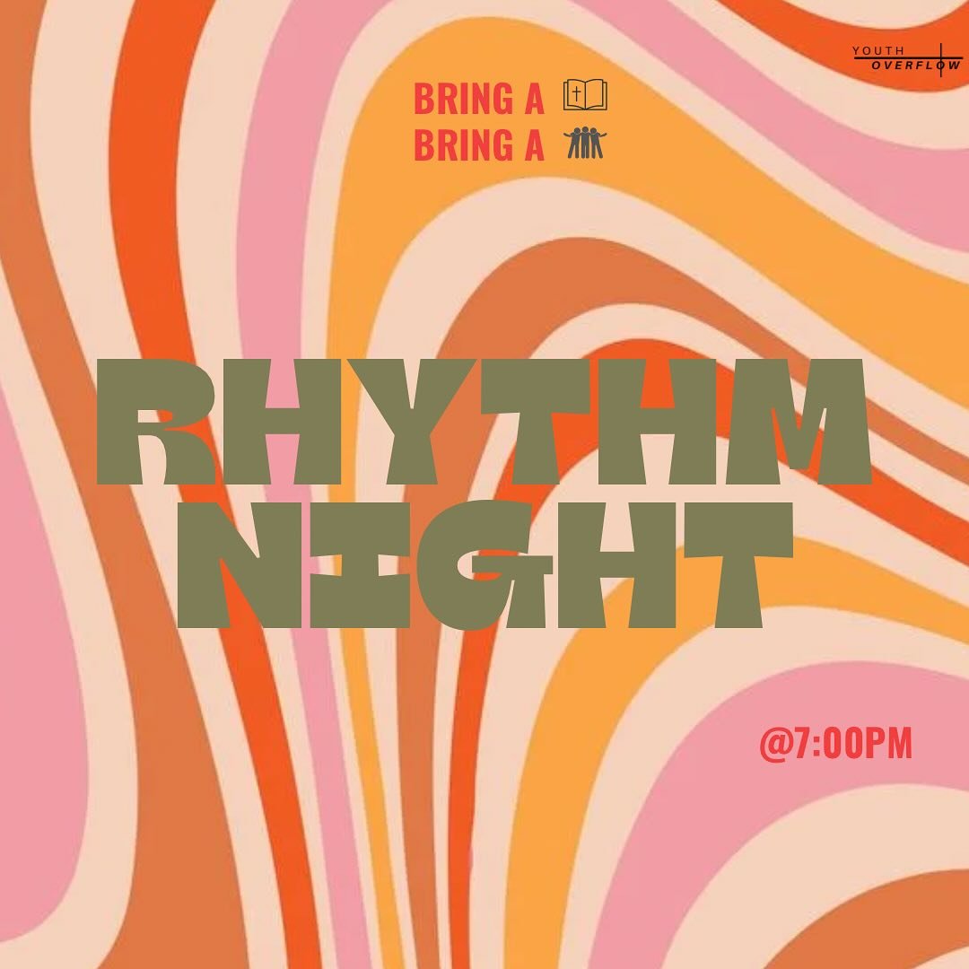 Hey Overflow youth, this Friday night we have rhythm night with a twist. Come along, bring a friend and questions as we will be having a panel night where you can ask US your questions.

&bull; 7pm @ Salisbury Campus
&bull; who? YOU 
&bull; SEE YOU T