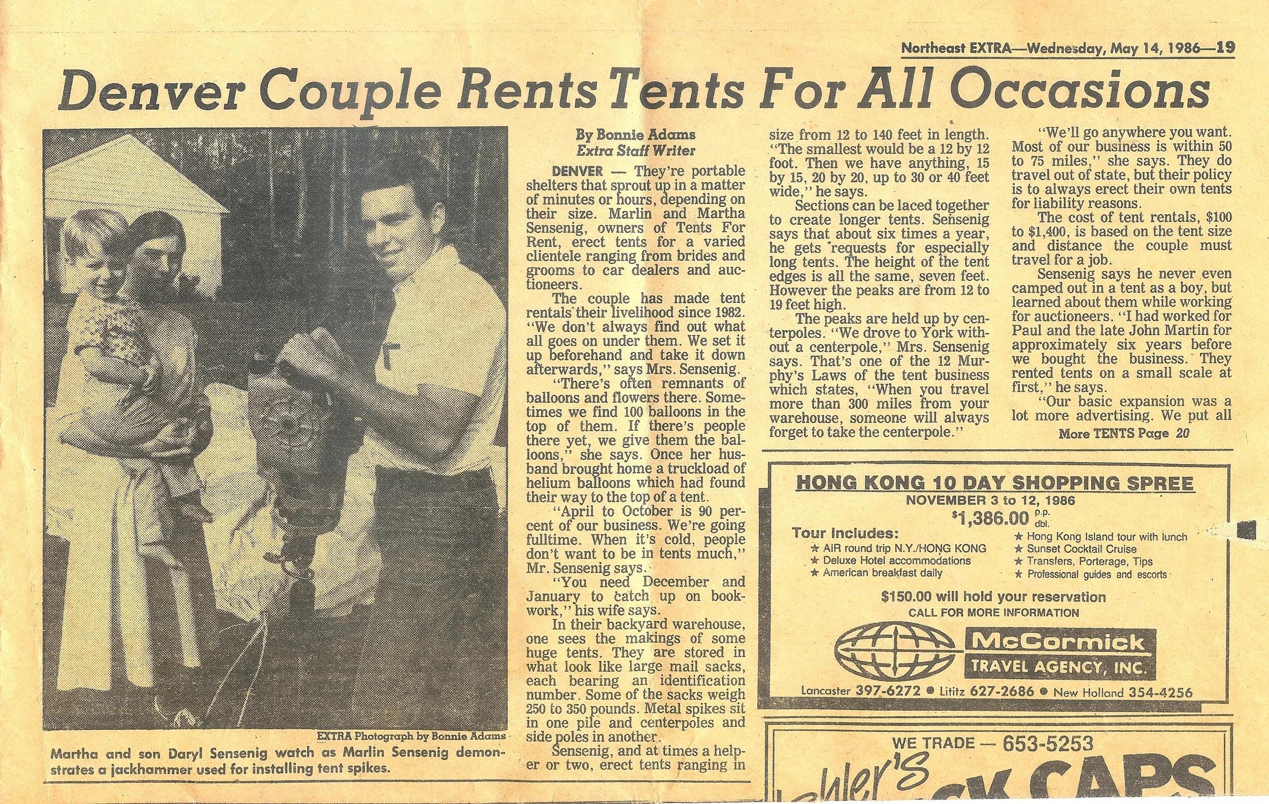 About Tents For Rent in Pennsylvania