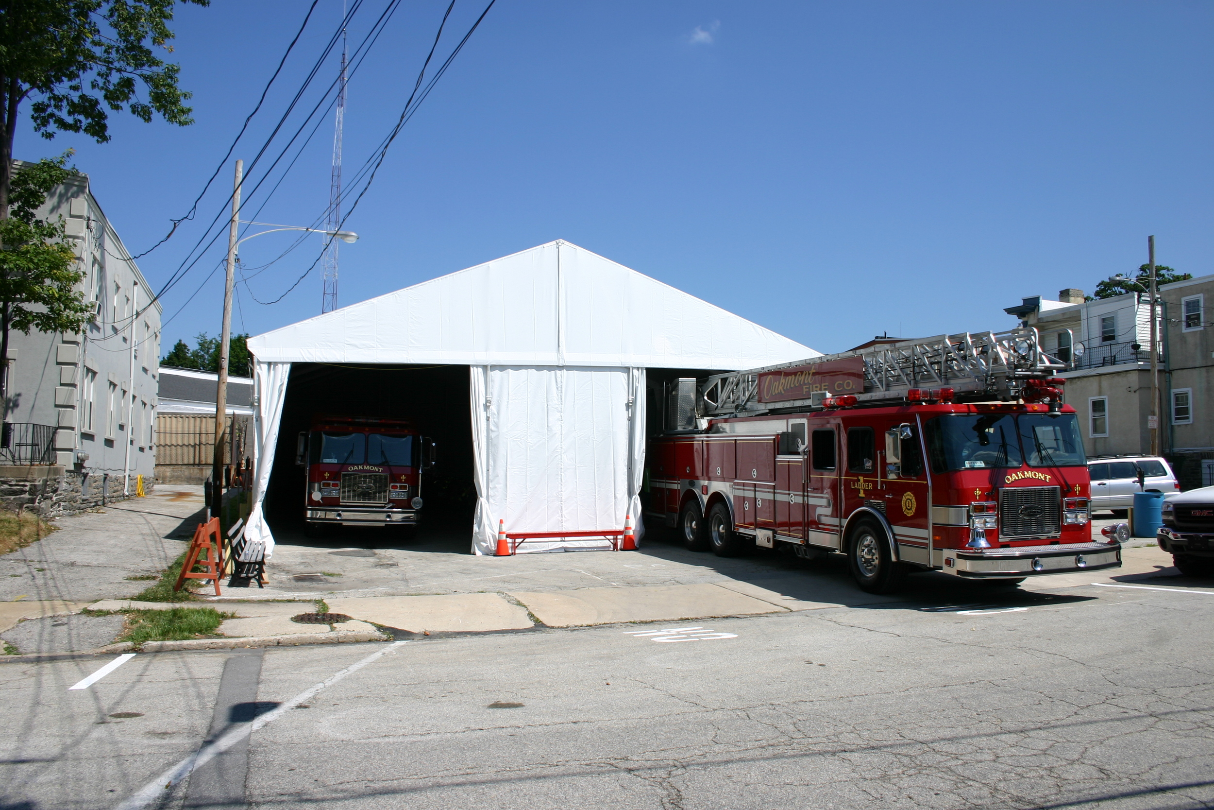 Temporary Firehouse Tent