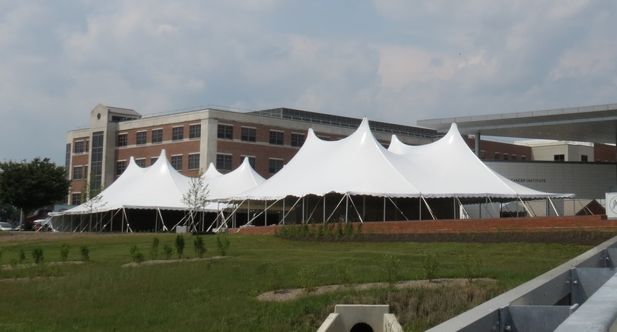 Large fundraiser tents