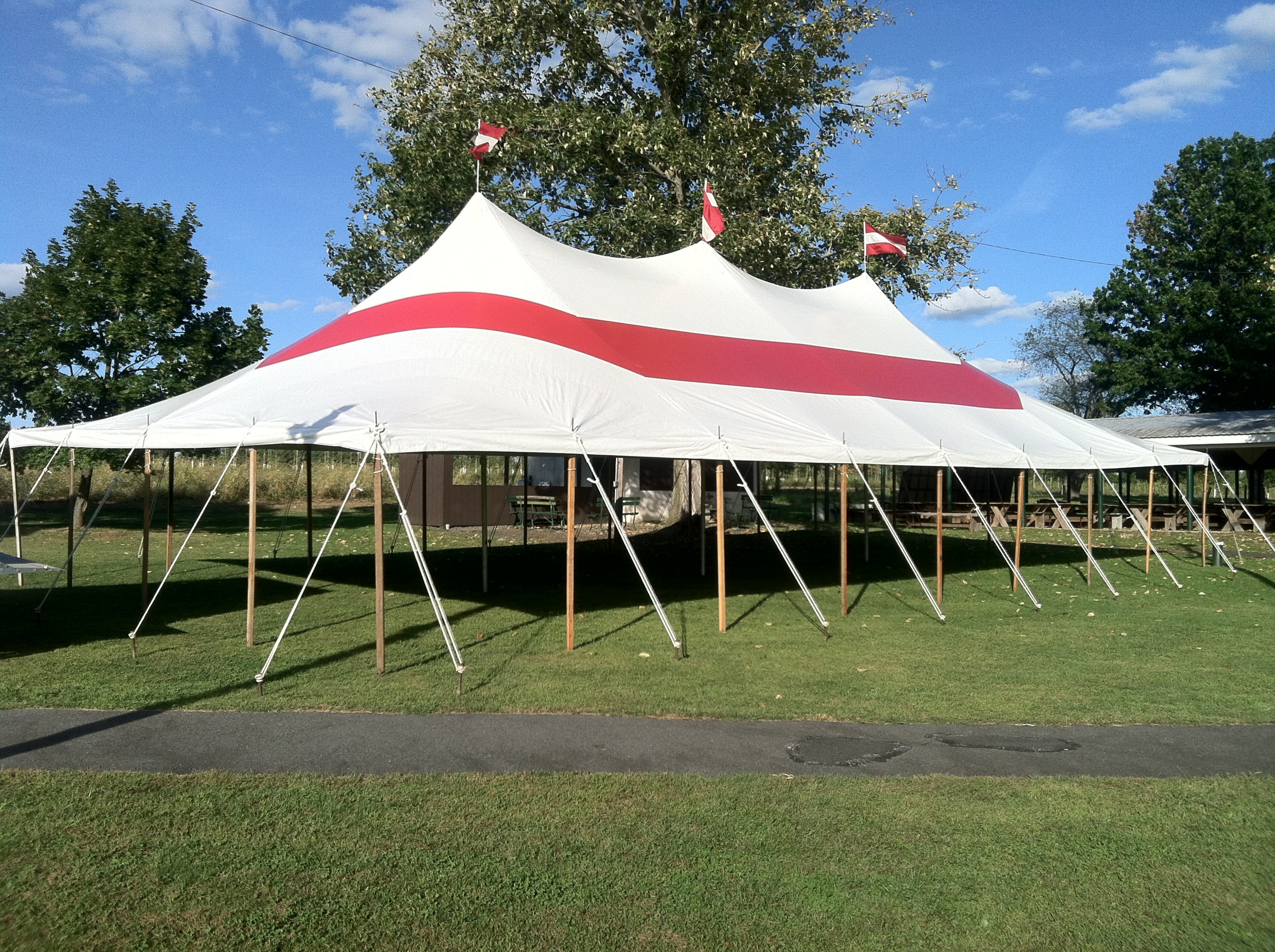 30x60 red party tent