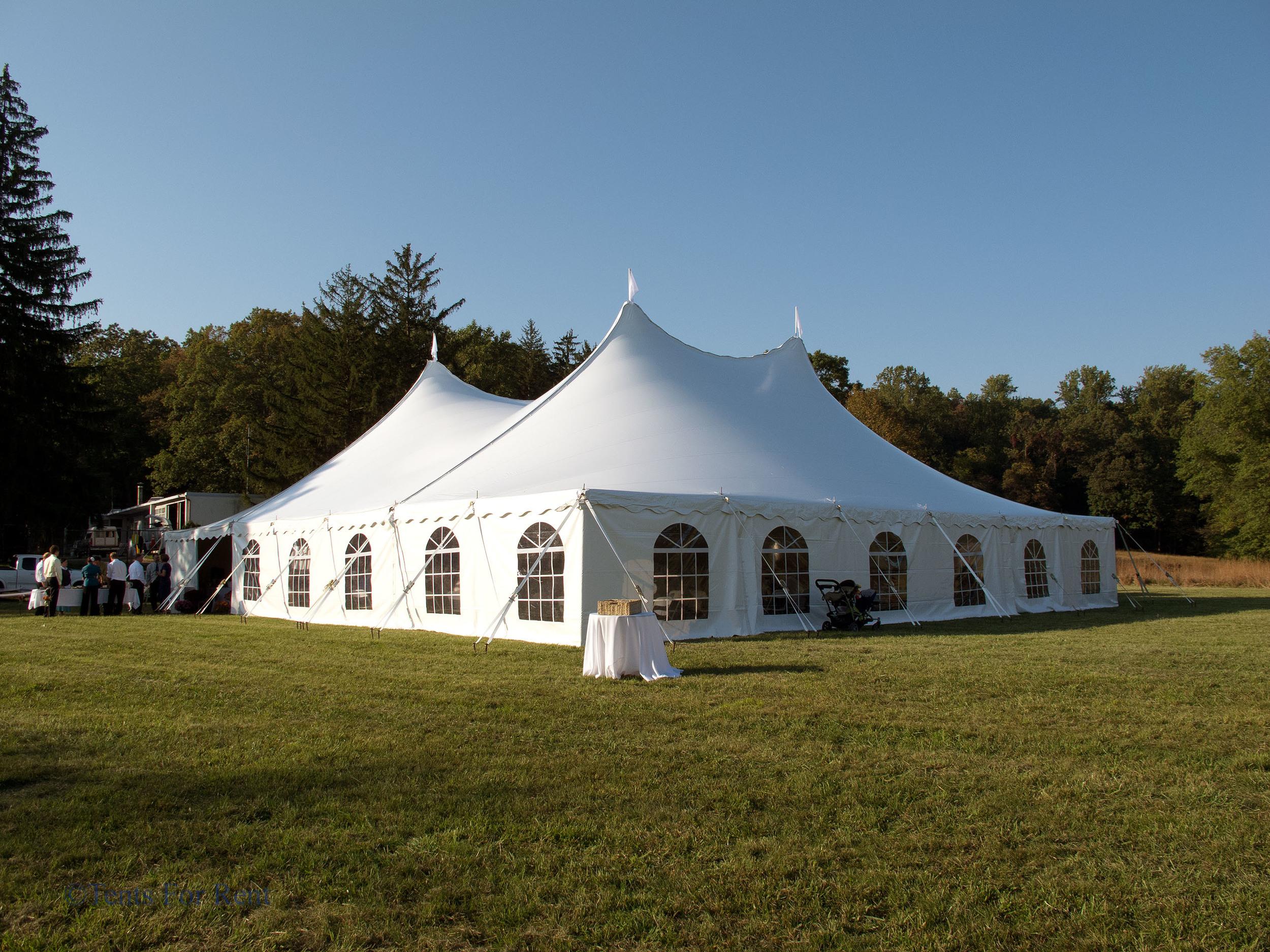 White wedding tent