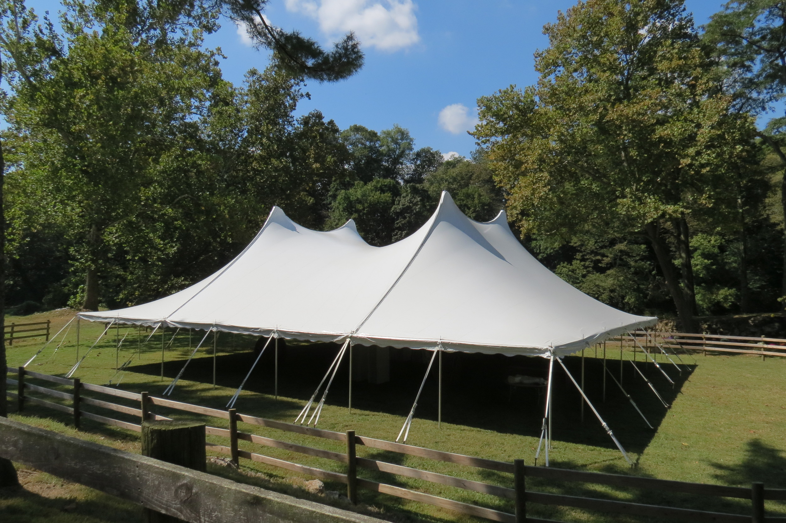 60x70 white tent