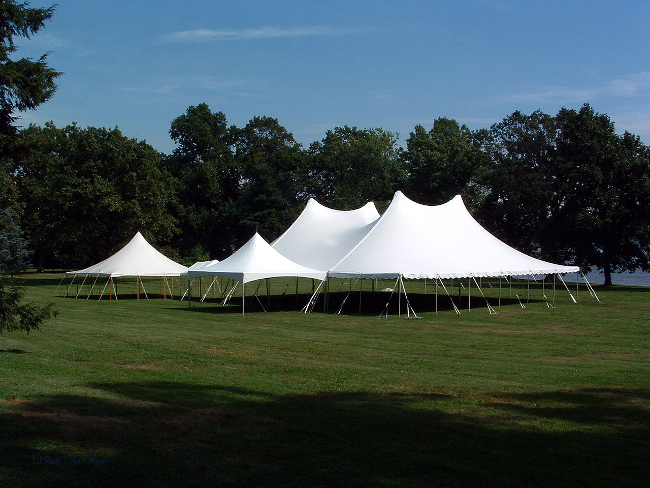 60x70, 30x30 and 10x10 white wedding tents