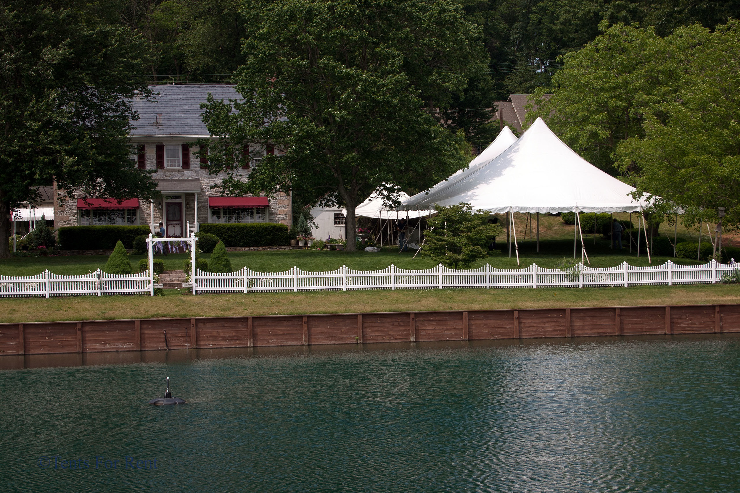 White wedding tent