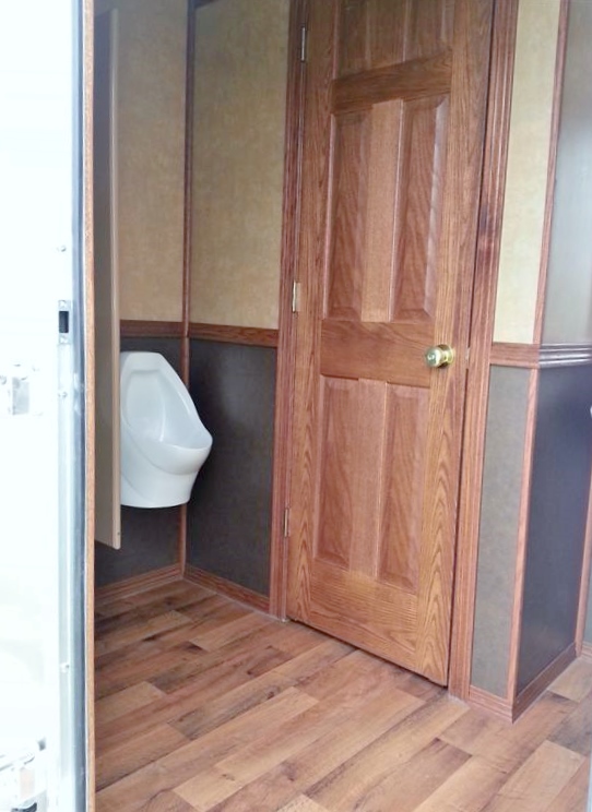 Six person restroom trailer