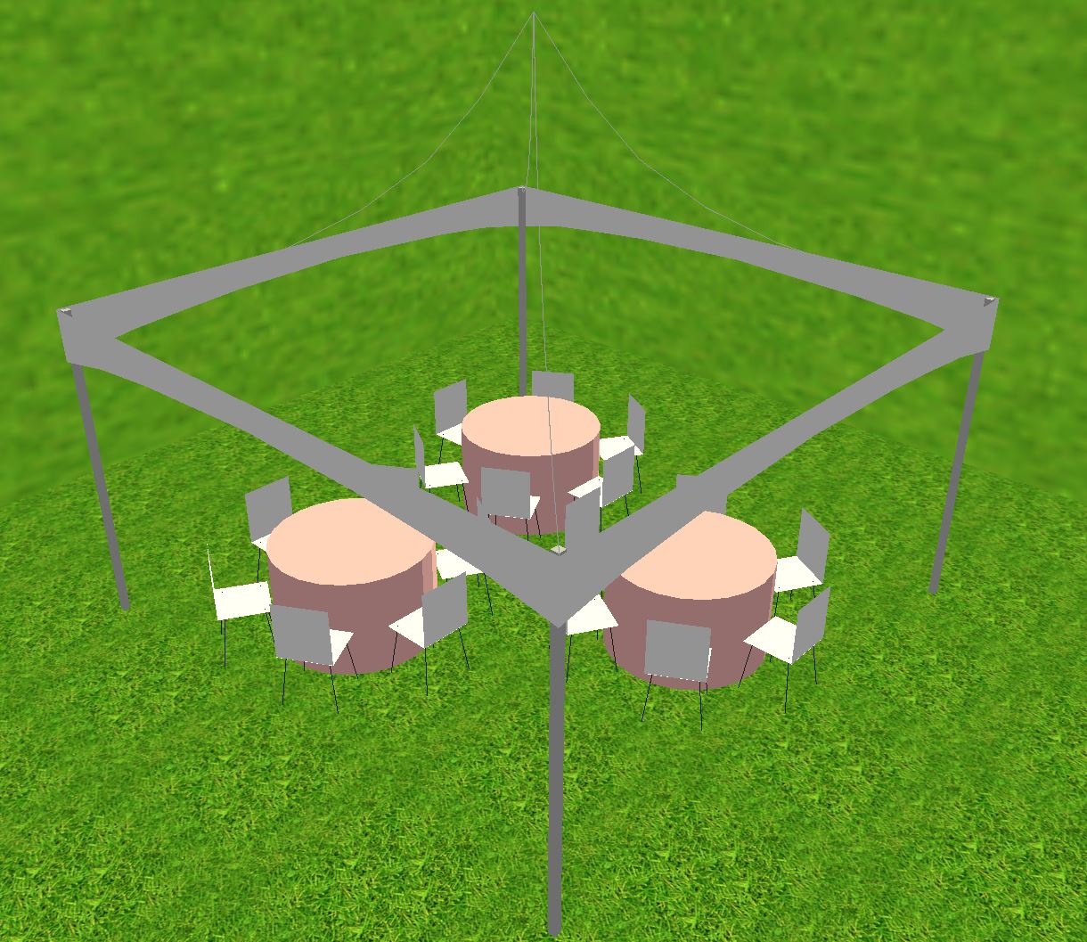 15x15 tent - Small Tent Layout