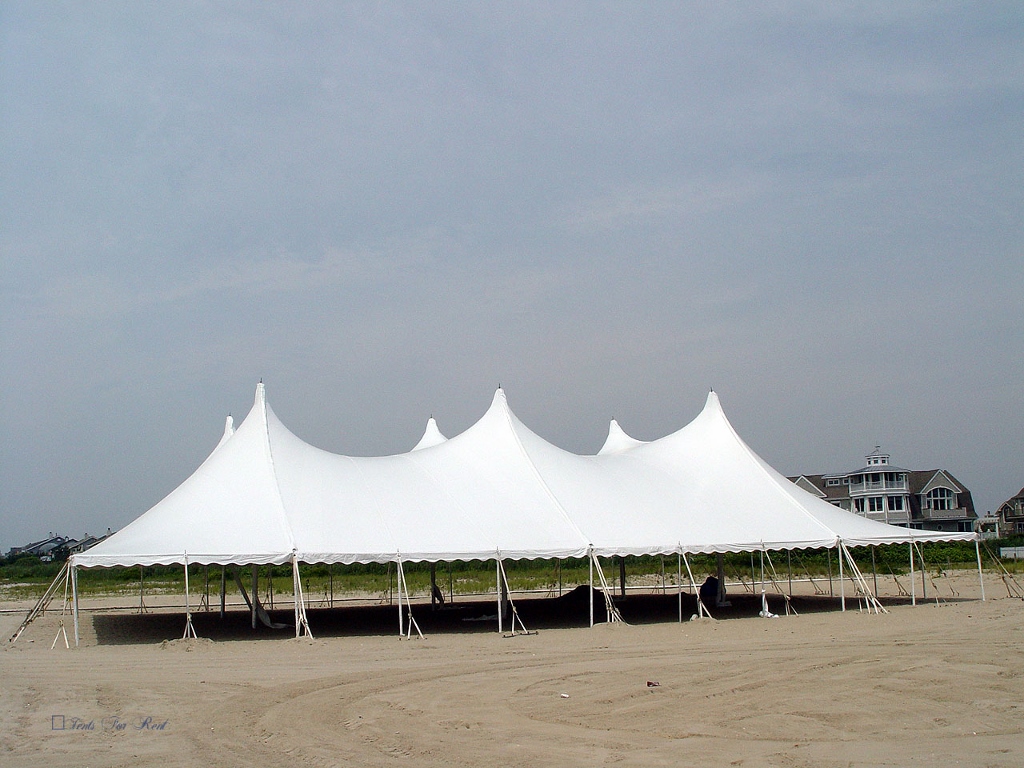  Pole tents, have tall, graceful peaks and elegant curves. 