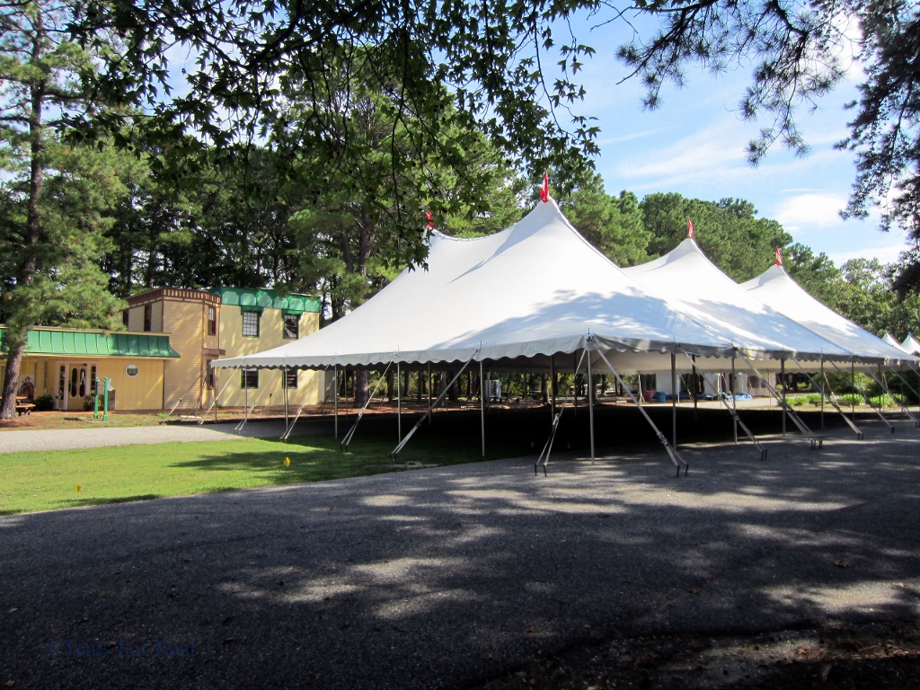 Engineered pole tents are designed to withstand all types of weather. 