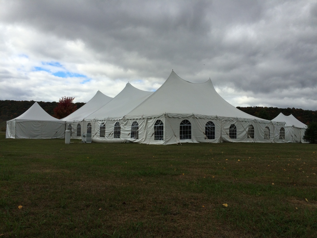  The design of pole tents makes them very popular for weddings. 