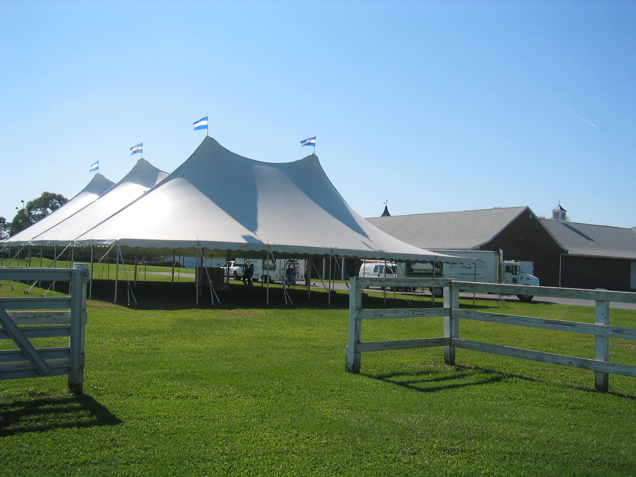 Large white tent rentals in Shippensburg, PA