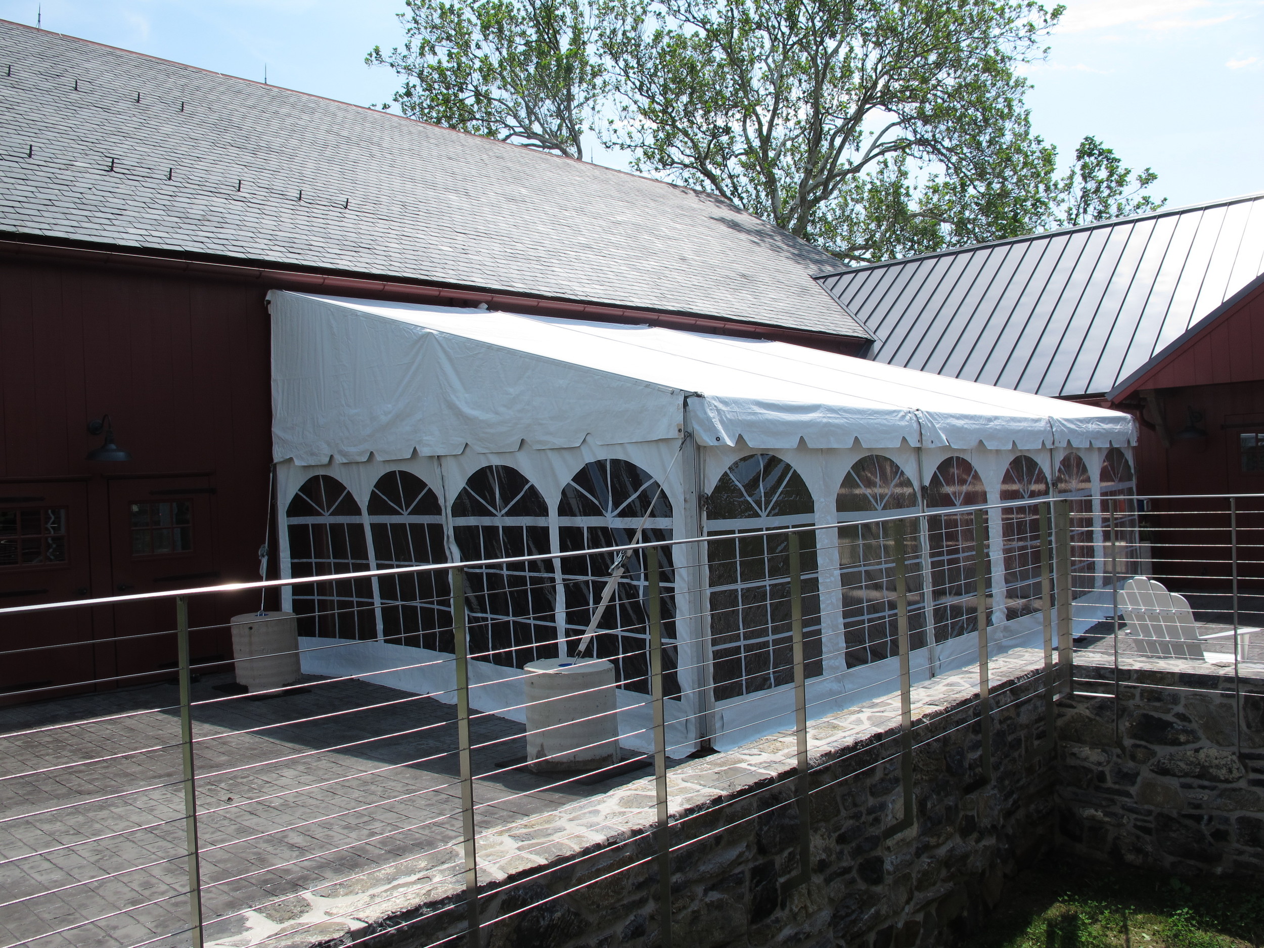 Keder tracked cathedral window tent sidewalls