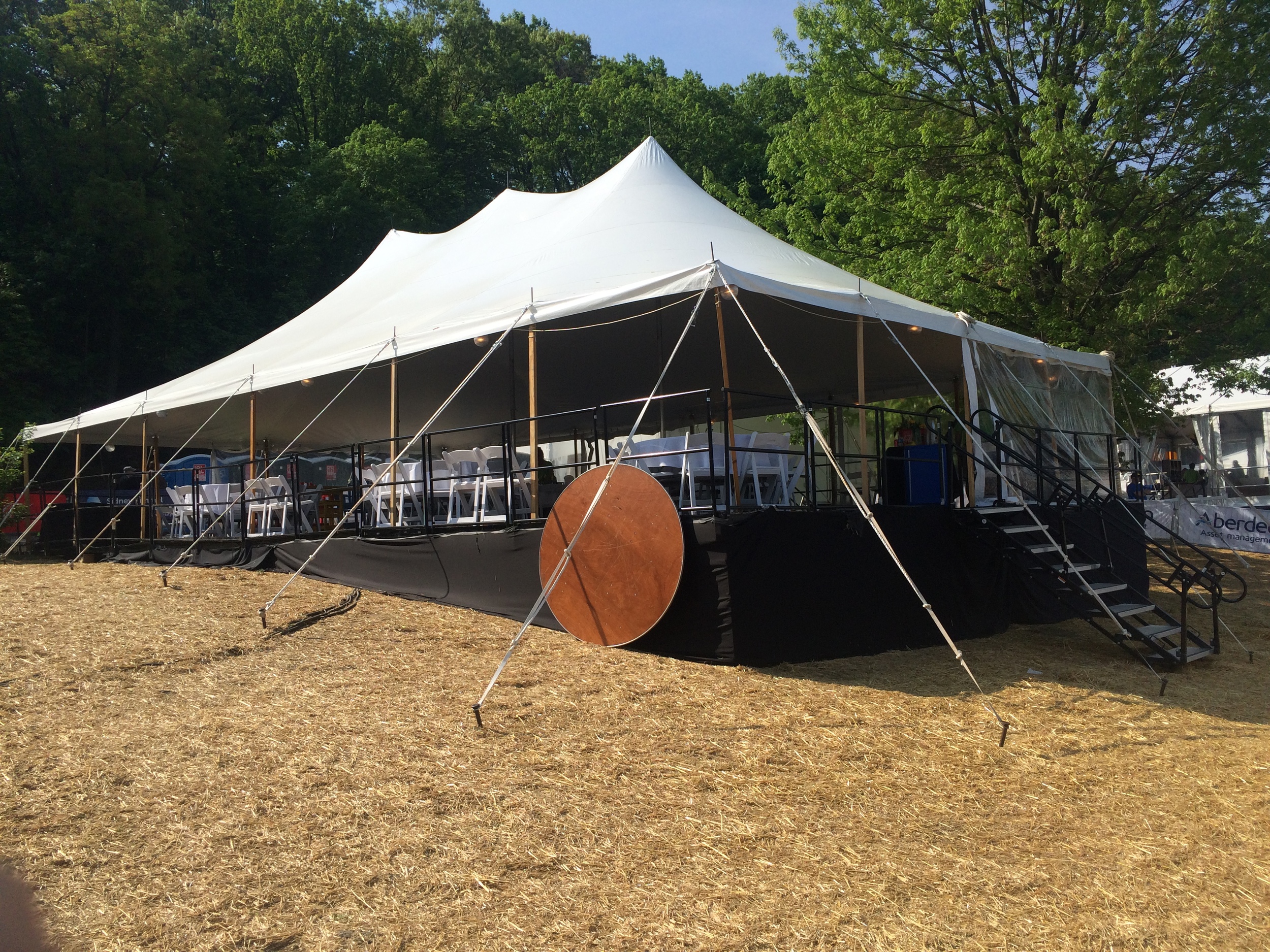 Flooring can make any area tent-ready