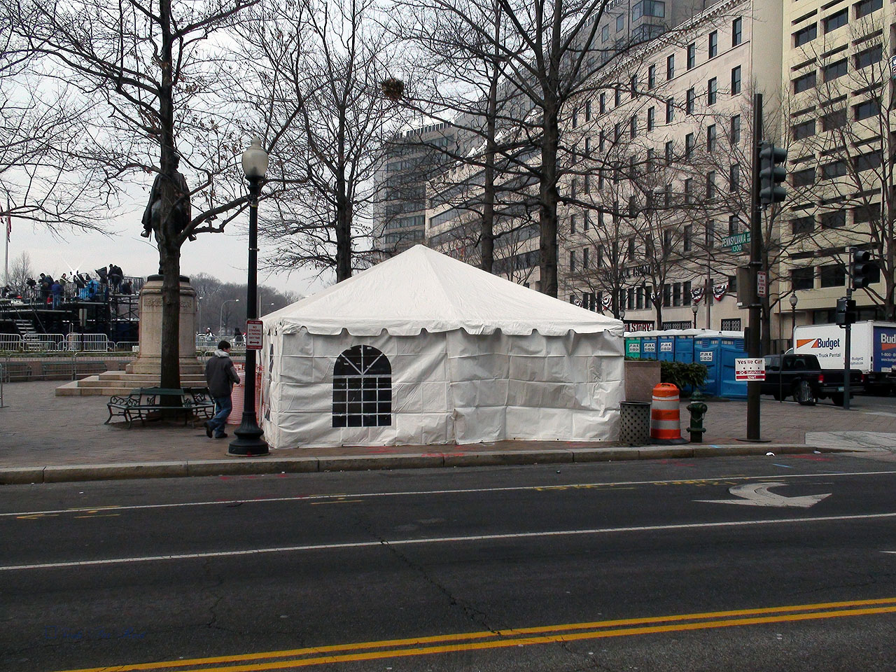 Tent for presidential inauguration