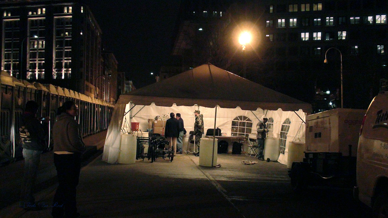 Medical tent for presidential inauguration