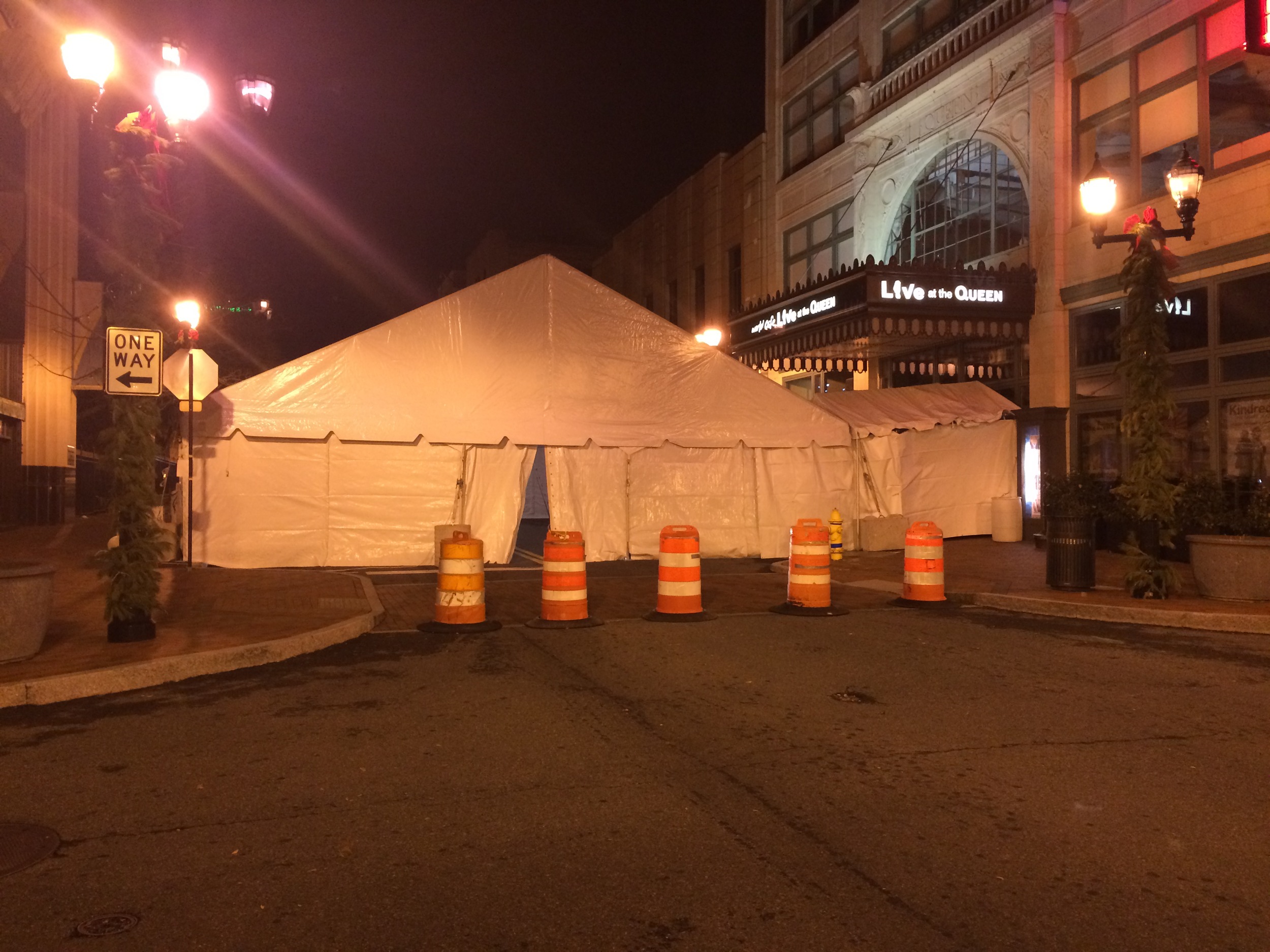 Tent on the street