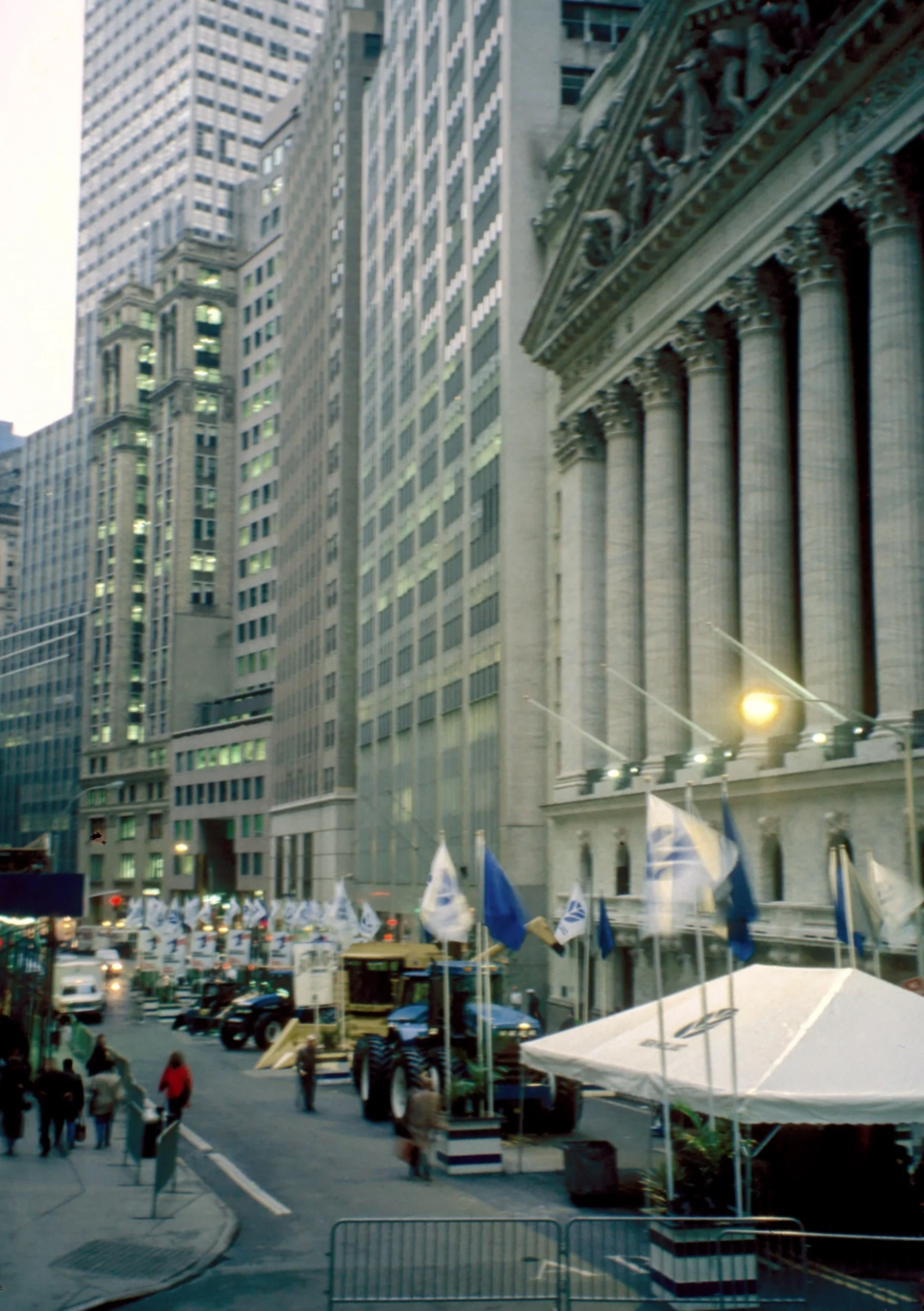 Tent on Wall Street