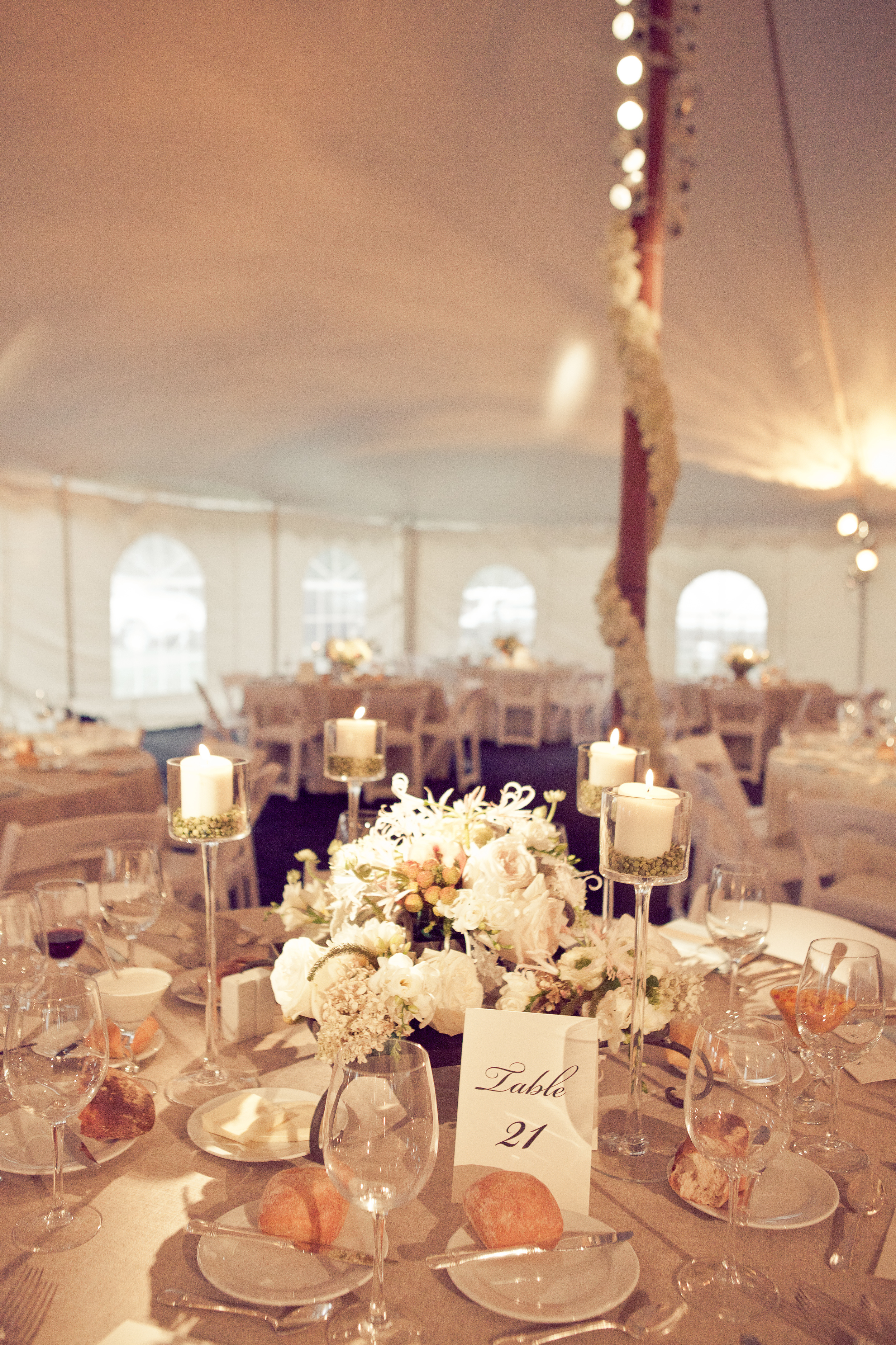 Wedding tent with air conditioning