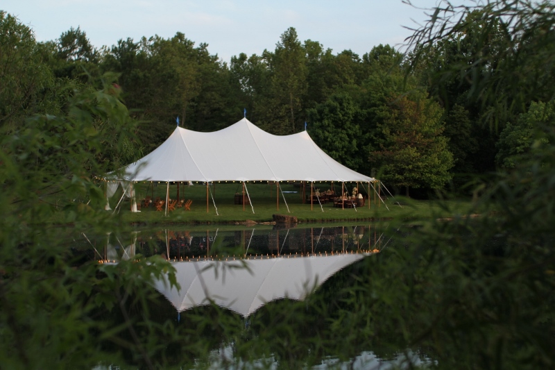 Sailcloth wedding tent