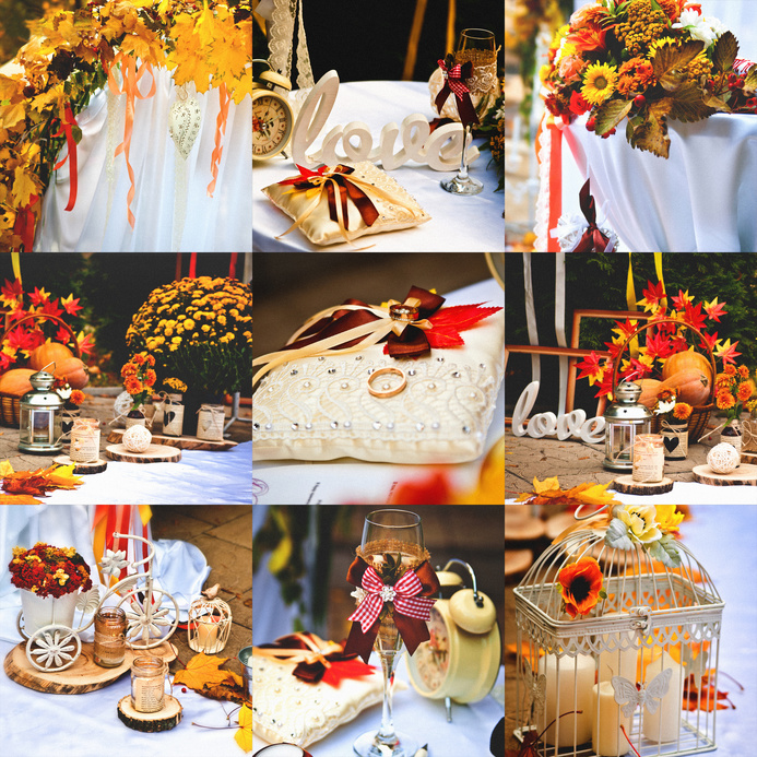Festive Fall Wedding Decorating Ideas