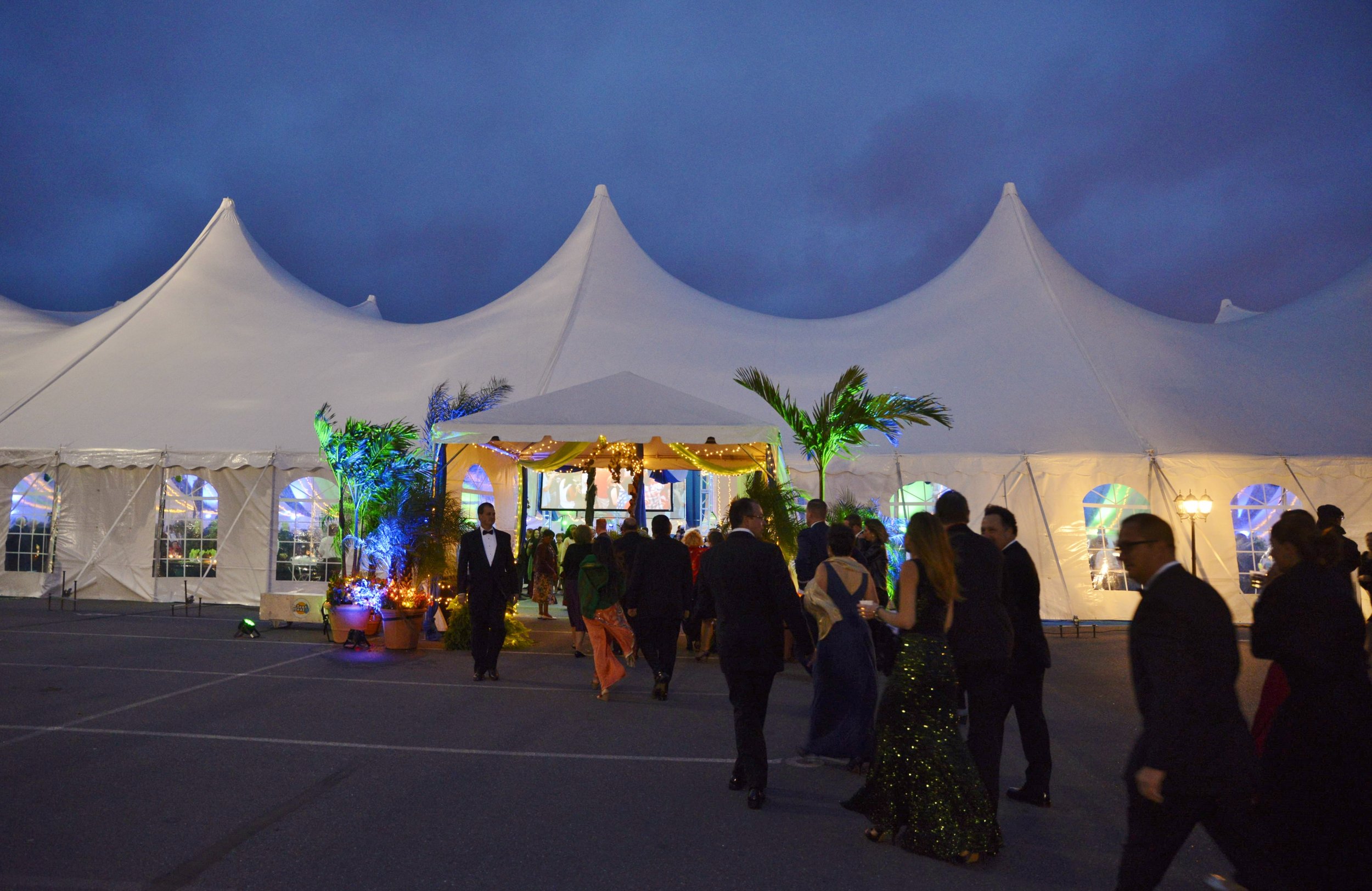 Large corporate event tent