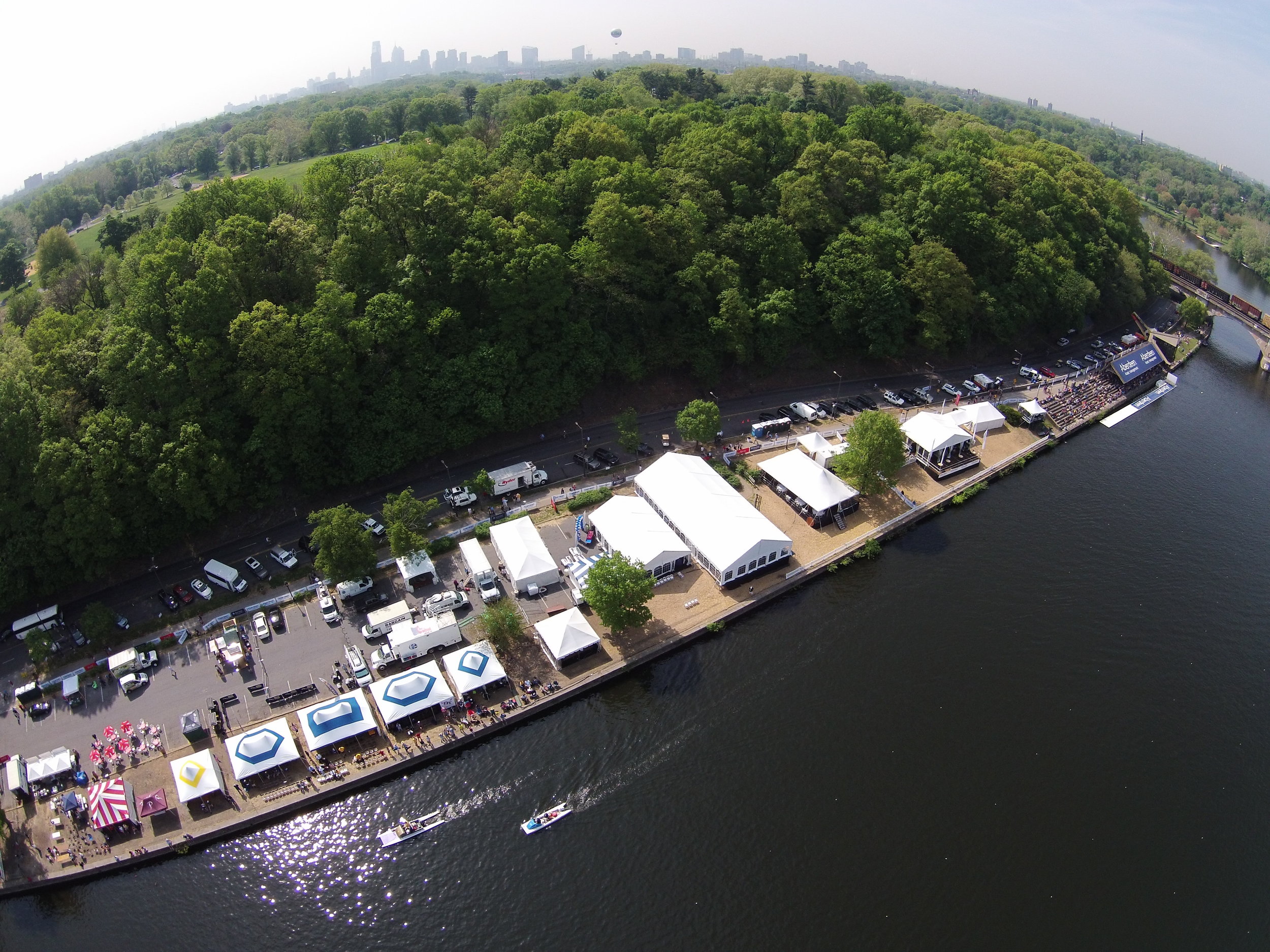 Tents for sporting event